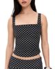 Miaou Miaou Luna Top Black Small Dot - 1