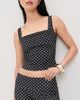 Miaou Miaou Luna Top Black Small Dot - 2