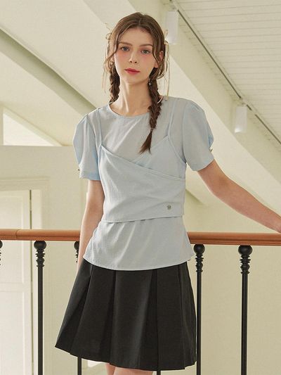 MICANE a twinkling bustier blouse