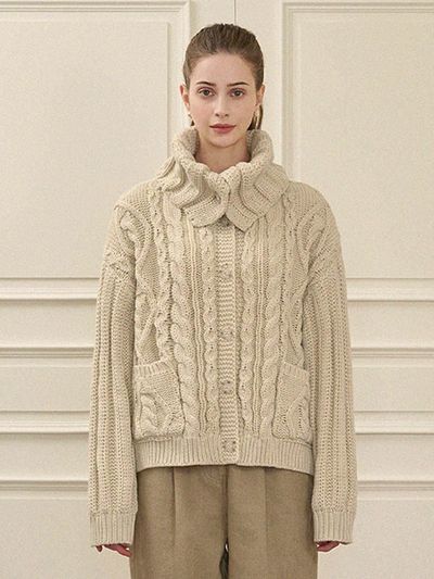 MICANE Ambient overfit cable cardigan