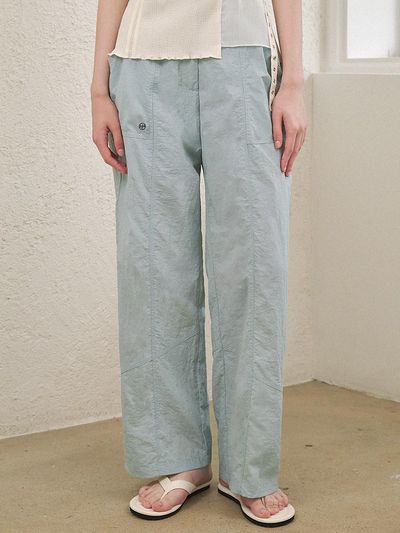 MICANE Barbet line nylon wide pants