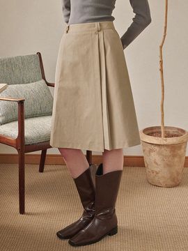 MICANE Celosia pintuck midi skirt