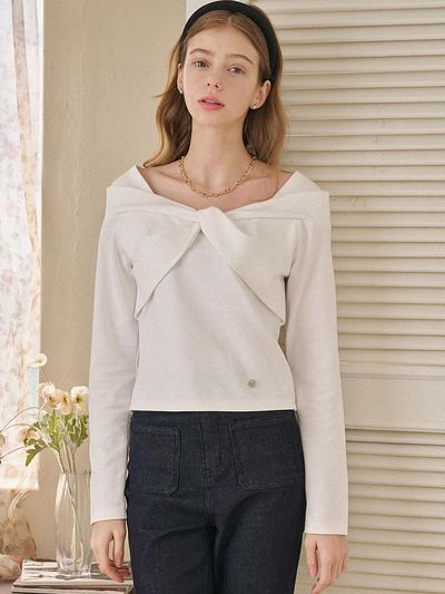 MICANE Florist Off-Shoulder T-shirt