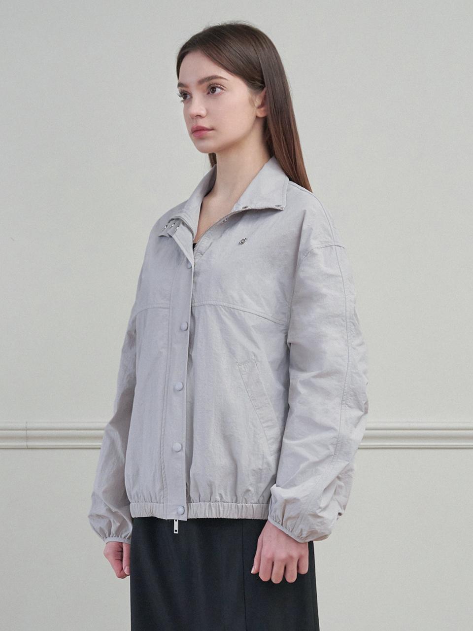 MICANE Hollow Overfit High-neck Windbreaker
