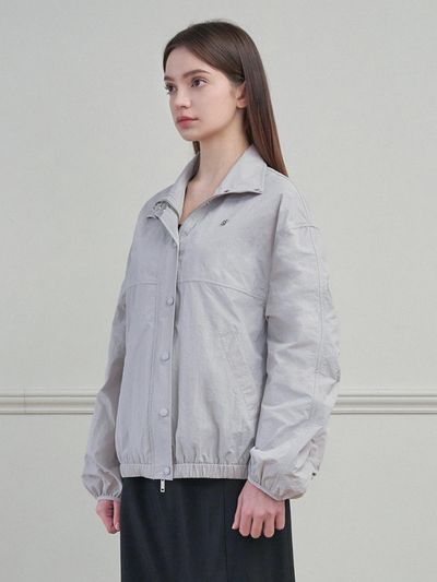 MICANE Hollow Overfit High-neck Windbreaker