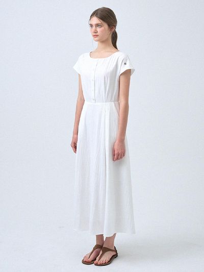 MICANE Linnea Cap Sleeve Long Dress