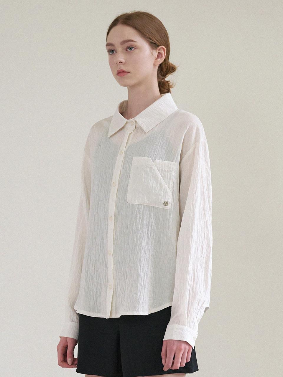 MICANE Loose Fit Linen Shirt