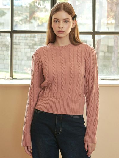 MICANE Magnolia Wool Open Back Puff Knit
