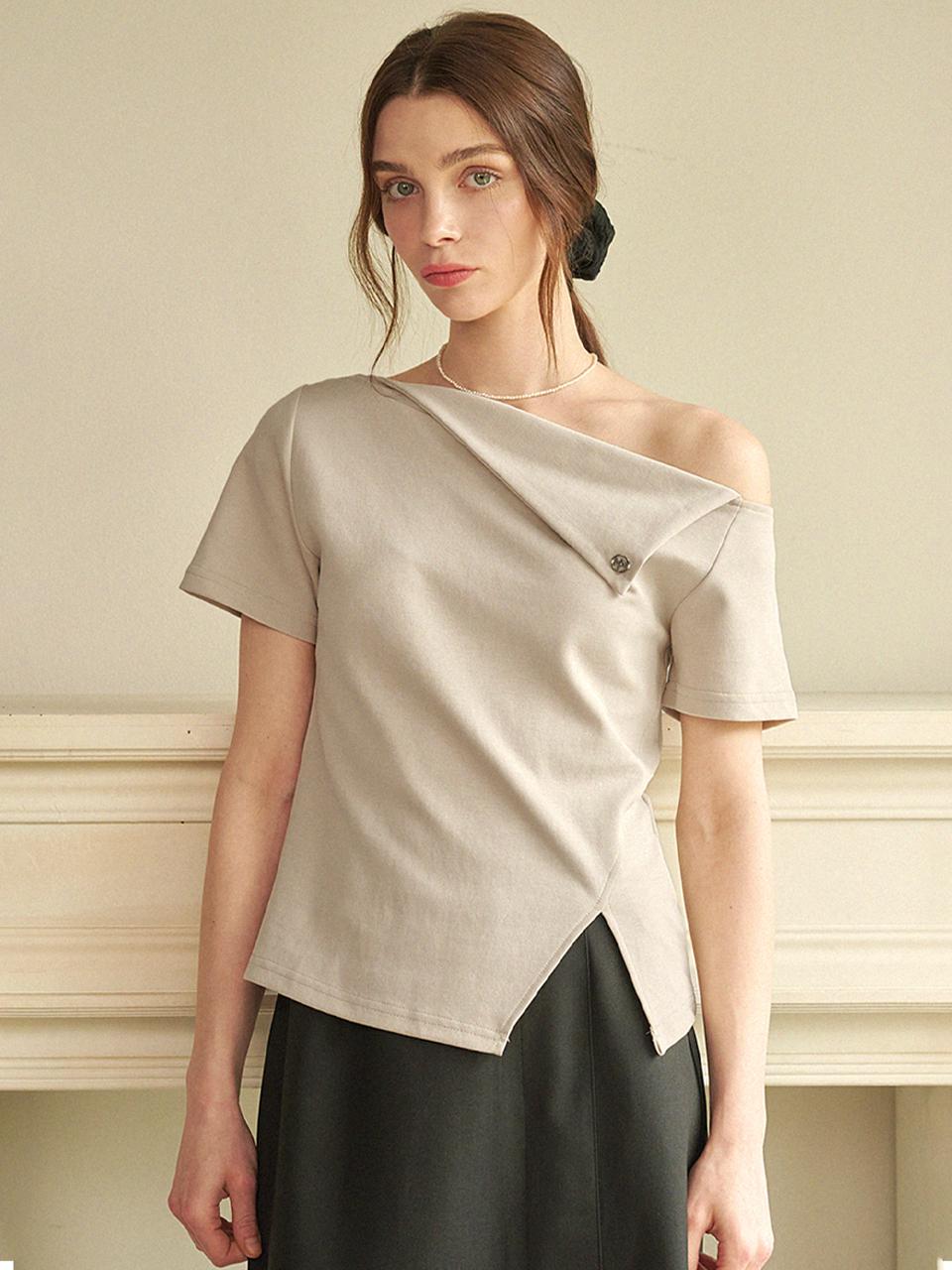 MICANE Objet One Shoulder T-shirt
