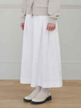 MICANE Pintuck Voluminous Long Skirt