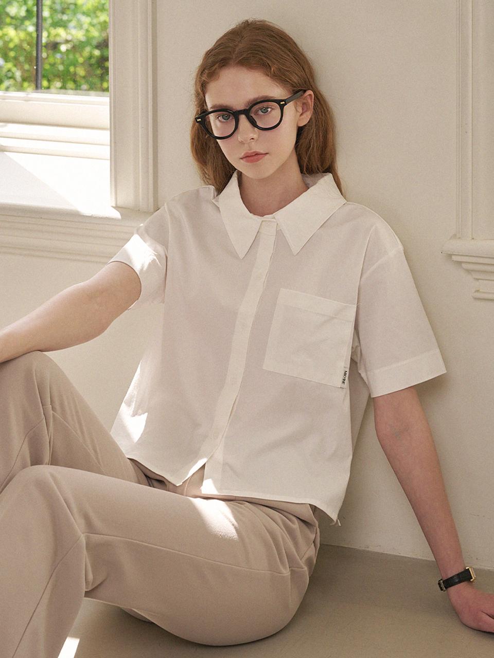 MICANE Pure Semi Crop Shirt