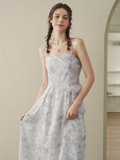 MICANE roman M-point long dress