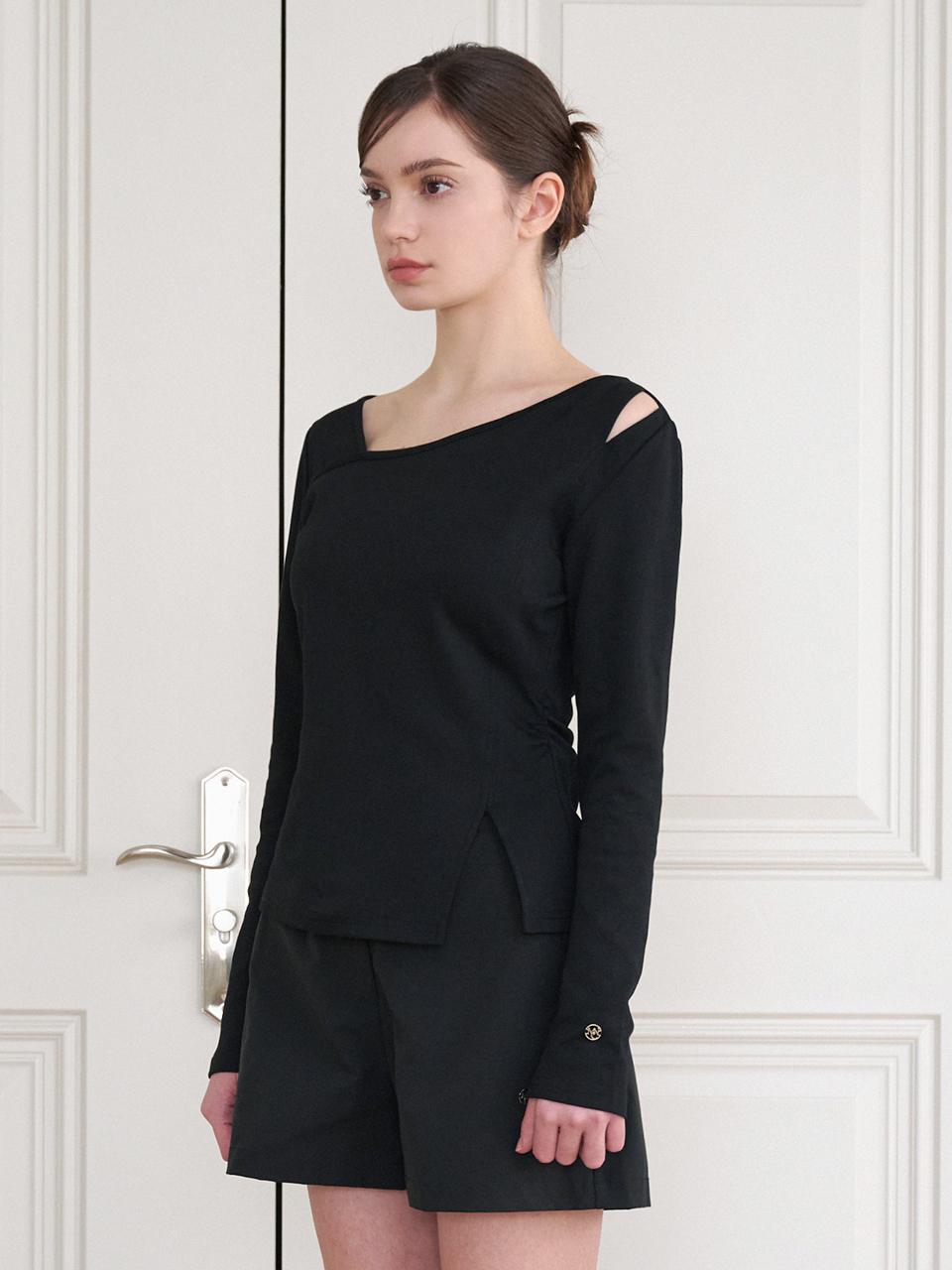 MICANE Shoulder Slit Line Classic T-shirt