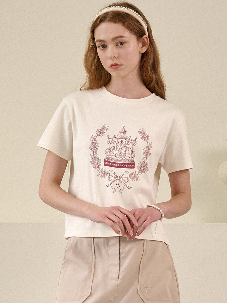 MICANE Sweet Bay Semi Crop T-shirt