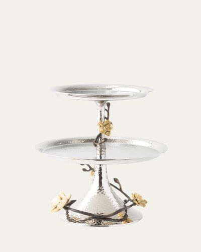 Michael Aram Gold Orchid Two-Tier Etagere