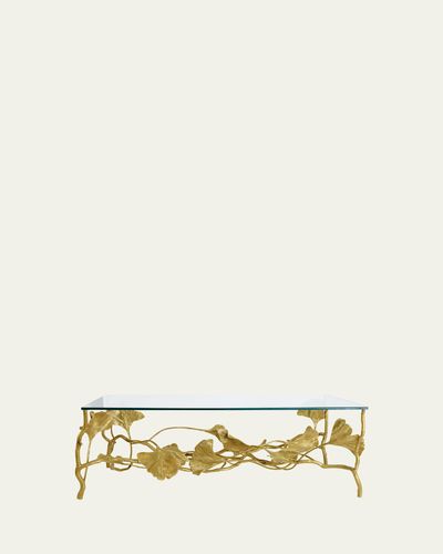 Michael Aram Golden Ginkgo Coffee Table