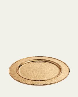 Michael Aram Hammertone Goldtone Charger