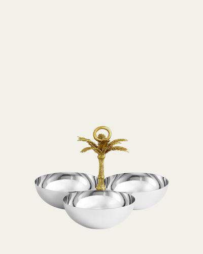 Michael Aram Palm Triple Bowl