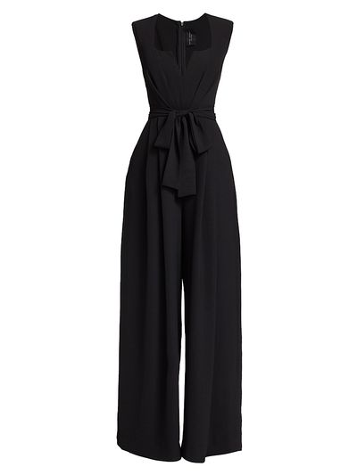 Michael Costello Collection Women's Eloise Belted Pleated Wide-Leg Jumpsuit