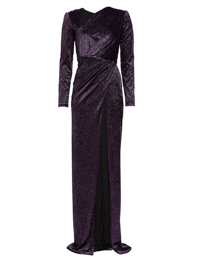 Michael Costello Collection Women's Mila Paillette Velvet Gown