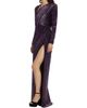 Michael Costello Collection Women's Mila Paillette Velvet Gown - 4
