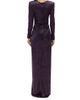 Michael Costello Collection Women's Mila Paillette Velvet Gown - 5