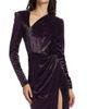 Michael Costello Collection Women's Mila Paillette Velvet Gown - 6