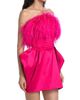 Michael Costello Collection Women's Paula Feather-Trimmed Minidress - 4
