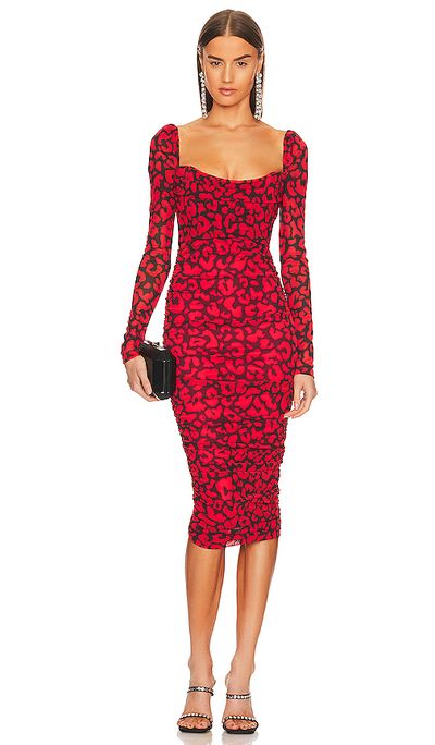 strapless open back dress Rihoas Linen Blend Cut Out Midi Dress main image 0