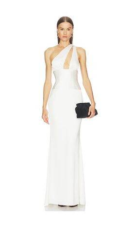 chinese dress ladies Italia Azure Halterneck Maxi Dress Oyster XL main image 1