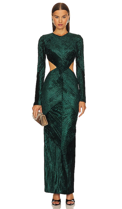 slim fit dress slacks Michael Costello x Revolve Green Back Slit Skirt- Size M (sold out onl –  The Saved Collection main image 0