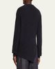 Michael Kors Collection Cashmere Bias-Hem Crewneck Sweater - 3