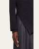 Michael Kors Collection Cashmere Bias-Hem Crewneck Sweater - 4