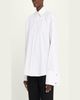 Michael Kors Collection Crystal-Cufflink Frayed Cotton Button-Down Shirt - 4