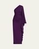 Michael Kors Collection Draped One-Shoulder Column Gown - 1