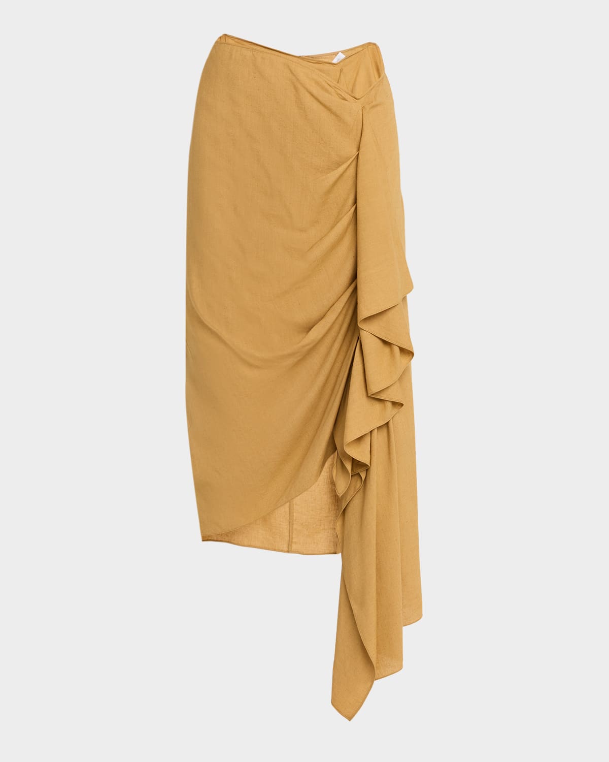 Michael Kors Collection High-Low Ruffle Midi Skirt