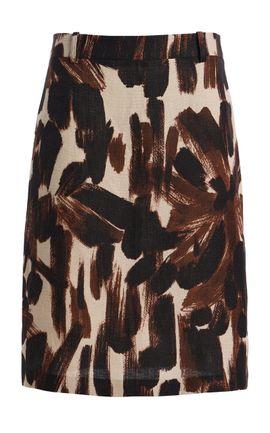 Michael Kors Collection Michael Kors Collection ALine Cotton KneeLength Skirt