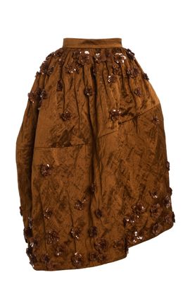 Michael Kors Collection Michael Kors Collection Floral Emroidered Midi Skirt