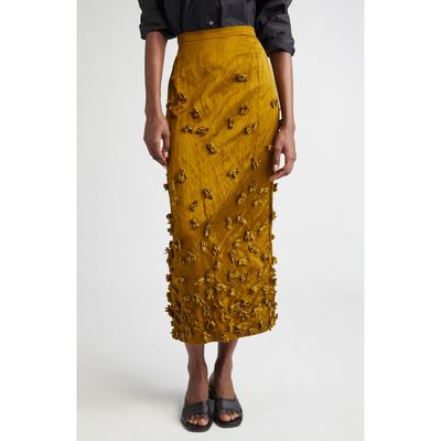 Michael Kors Collection Michael Kors Collection Floral Satin Skirt