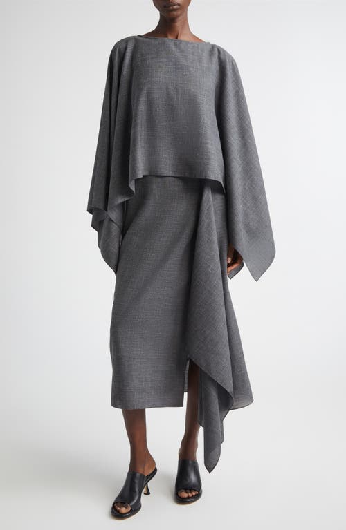 Michael Kors Collection Michael Kors Collection Layered Wool, Silk & Linen Caftan Dress