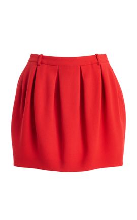 Michael Kors Collection Michael Kors Collection Pleated Bubble WoolBlend Mini Skirt