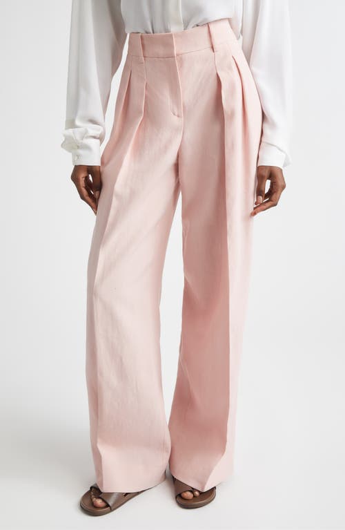 Michael Kors Collection Michael Kors Collection Pleated Linen Wide Leg Pants