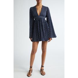 Michael Kors Collection Michael Kors Collection Pleated Long Sleeve Minidress