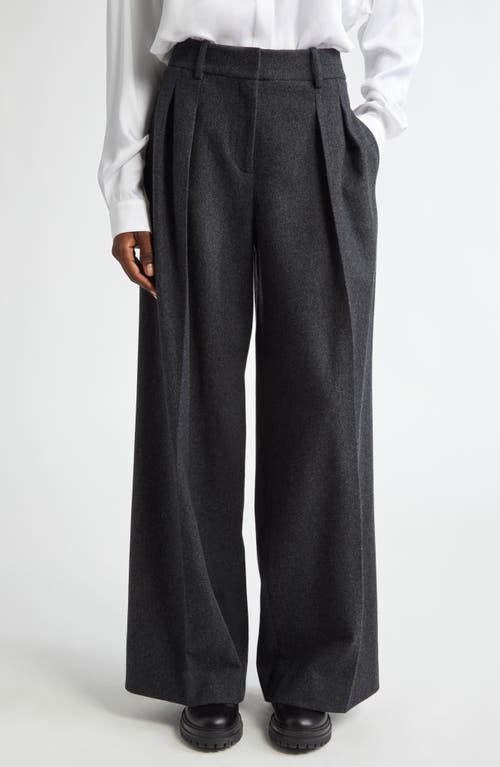 Michael Kors Collection Michael Kors Collection Pleated Wool Stretch Flannel Baggy Pants