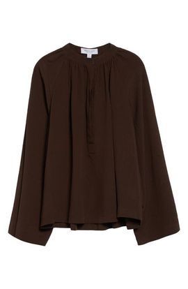 Michael Kors Collection Michael Kors Collection Silk Seersucker Poet Shirt