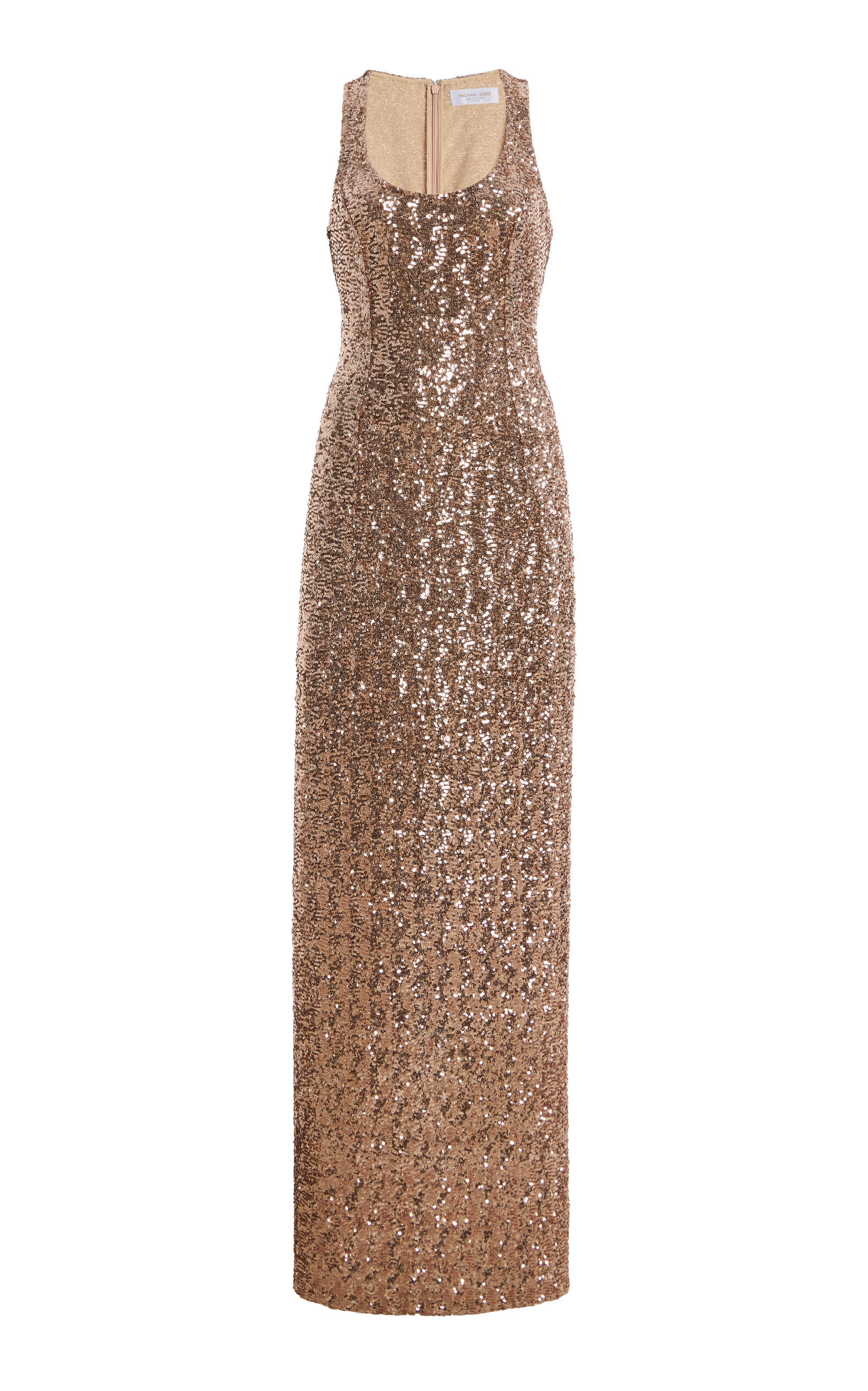 Michael Kors Collection Michael Kors Collection Tank Sheath Sequined Gown