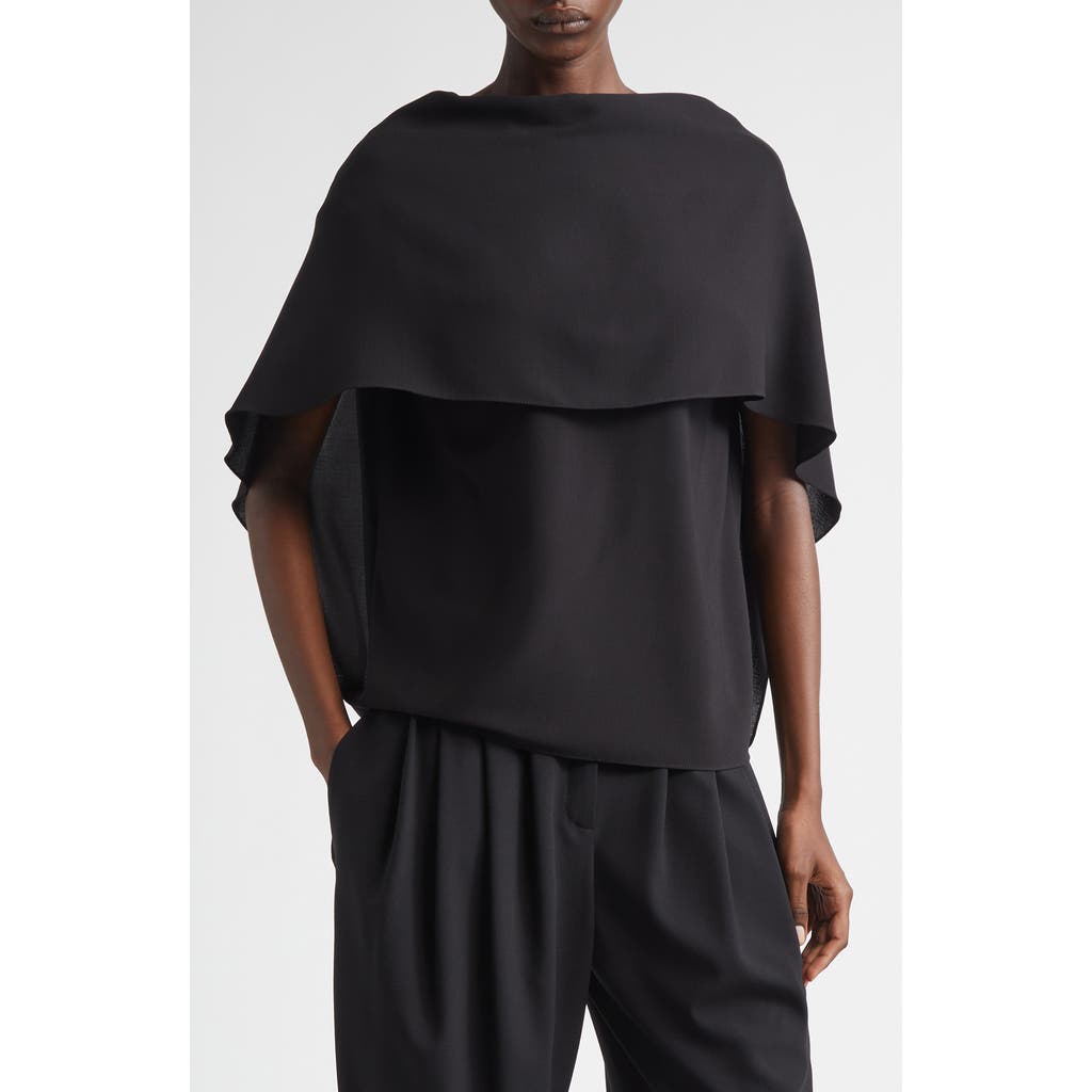 Michael Kors Collection Michael Kors Collection Wool Crepe Cape Top