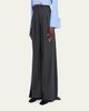 Michael Kors Collection Opera Wide-Leg Stretch Wool Trousers - 4