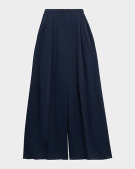 Michael Kors Collection Pleated High-Rise Palazzo Trousers