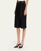 Michael Kors Collection Pleated Wide-Leg Bermuda Shorts - 4